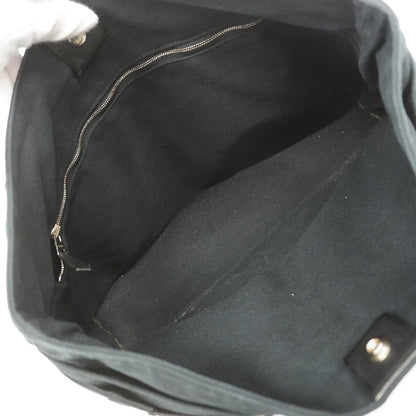 Hermes Tote Bag Troca Horizontal MM Canvas Black Silver — view 4