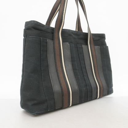 Hermes Tote Bag Troca Horizontal MM Canvas Black Silver — view 2