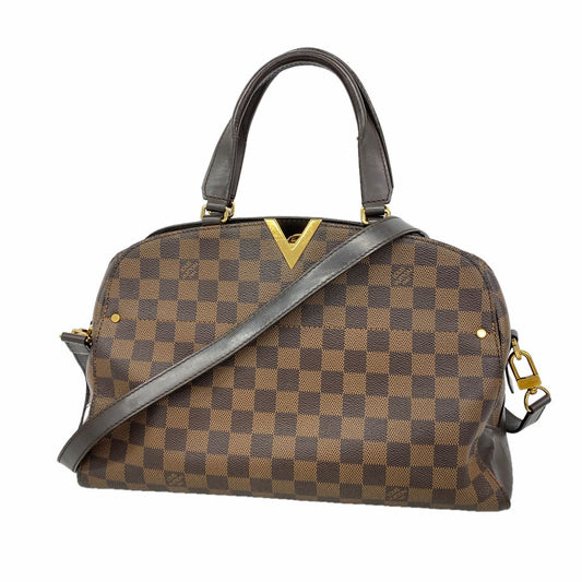 Louis Vuitton Handbag Damier Kensington Bowling Ebene 2-Way Bag