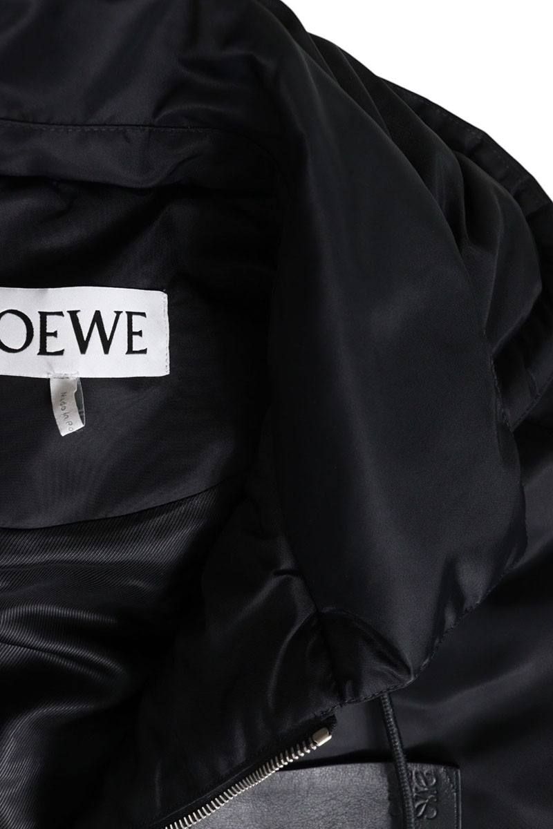Loewe Leather Anagram Logo Zip Up Jacket 48 — view 3