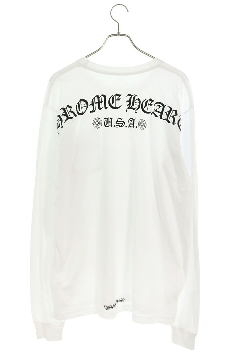 Chrome Hearts CH Long Sleeve 1 Back Logo Print Top XL — view 2
