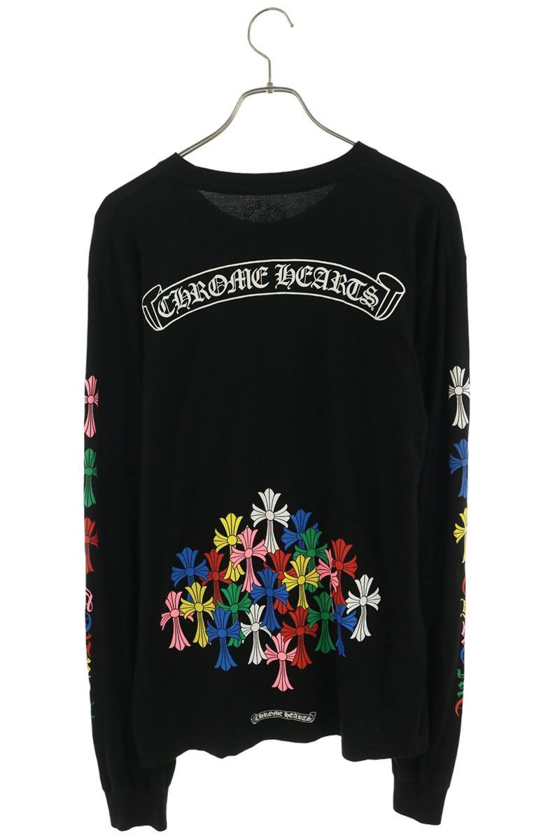 Chrome Hearts Mltcol Cem LS Multi Cemetery Cross Print Long Sleeve Top — view 2