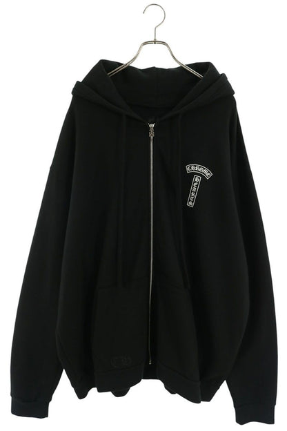 Chrome Hearts Sweatshirt HD Zip Arch Logo Back Print Dagger Zip Up Hoodie XXL