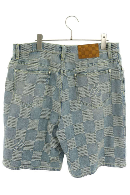 Louis Vuitton Damier 3D Denim Shorts — view 2
