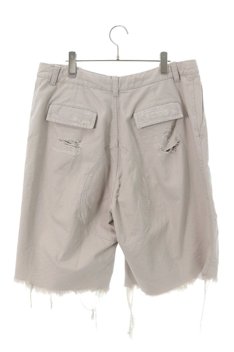Balenciaga Distressed Heavy Cotton Work Shorts — view 2