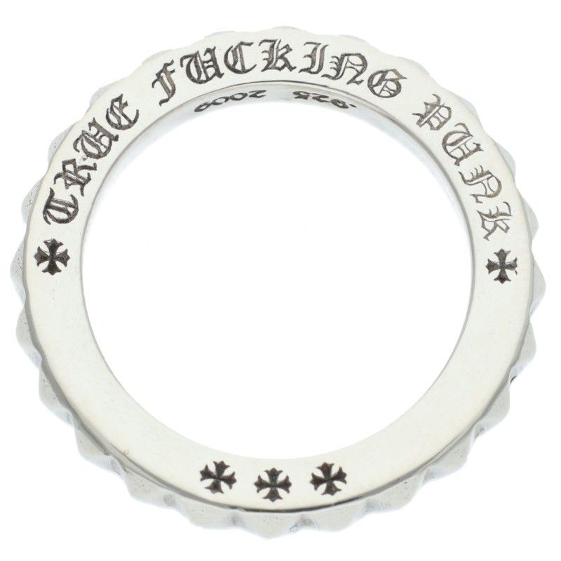 Chrome Hearts Tfp Pnk Big True Fckin Punk Big Silver Ring