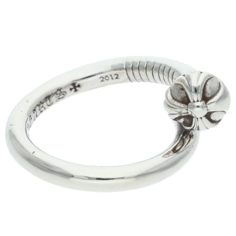 Chrome Hearts Nail Crsball Cross Ball Silver Ring — view 5