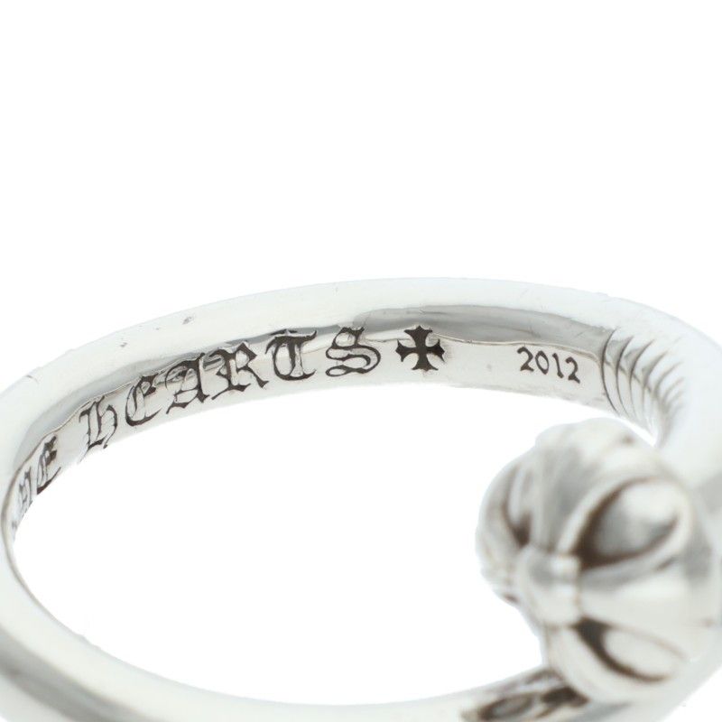 Chrome Hearts Nail Crsball Cross Ball Silver Ring — view 4