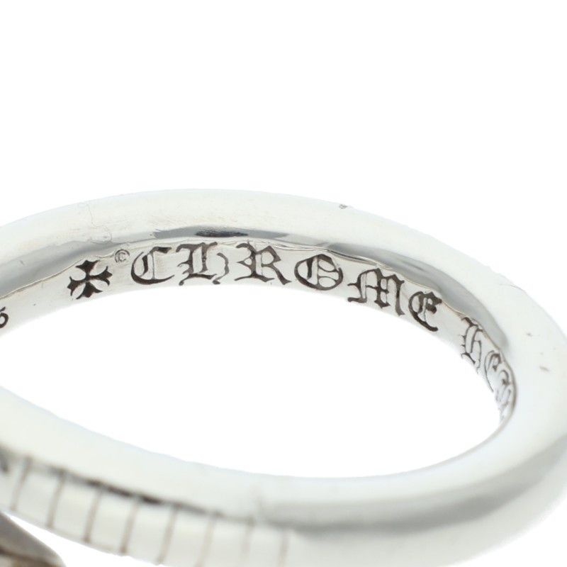 Chrome Hearts Nail Crsball Cross Ball Silver Ring — view 3