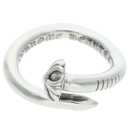 Chrome Hearts Nail Crsball Cross Ball Silver Ring