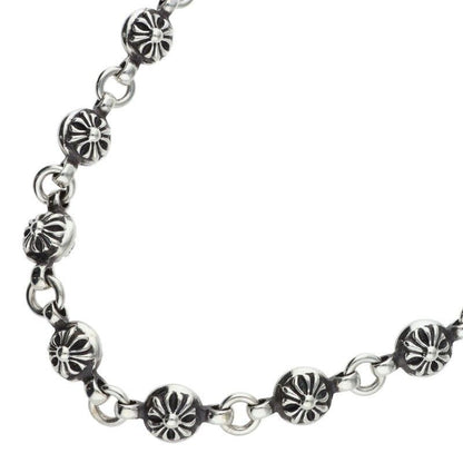 Chrome Hearts 1 Cross Ball Chain Silver Necklace