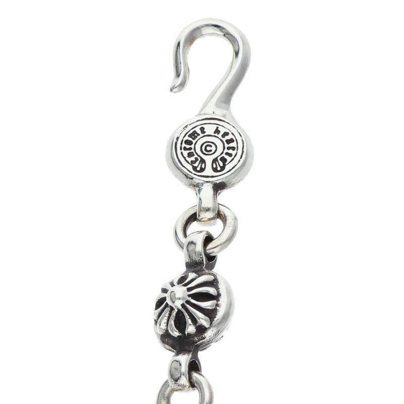 Chrome Hearts 1 Cross Ball Chain Silver Necklace — view 3