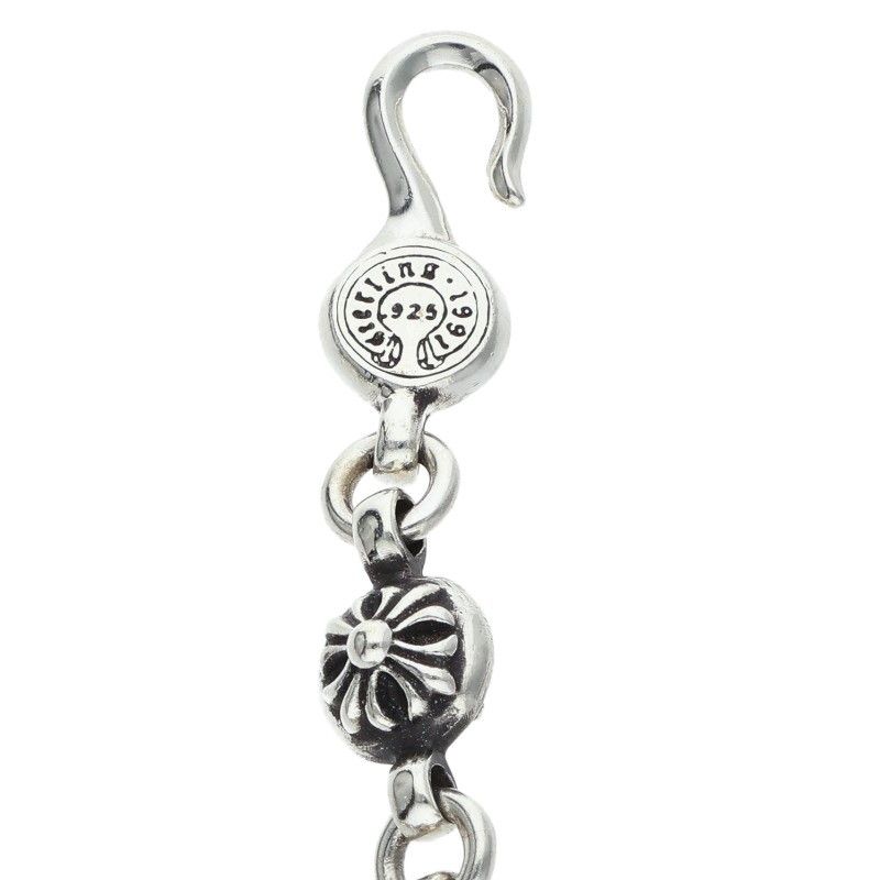 Chrome Hearts 1 Cross Ball Chain Silver Necklace — view 4
