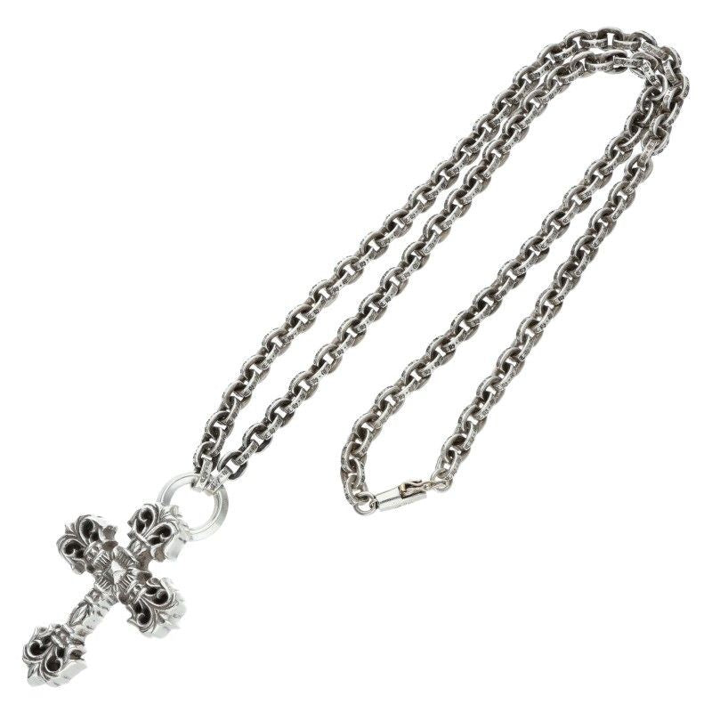 Chrome Hearts Ppr Chain 20 Filig Cross Xsm Silver Necklace — view 2