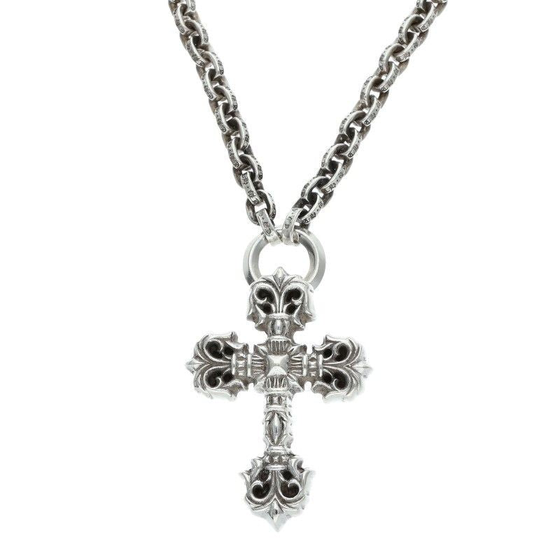 Chrome Hearts Ppr Chain 20 Filig Cross Xsm Silver Necklace