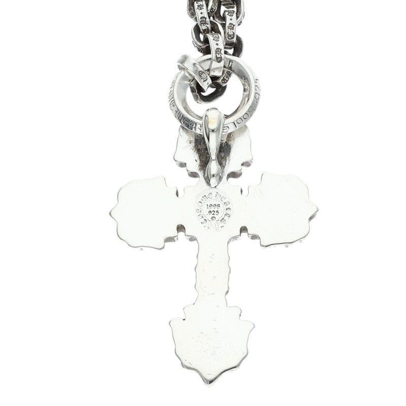 Chrome Hearts Ppr Chain 20 Filig Cross Xsm Silver Necklace — view 3
