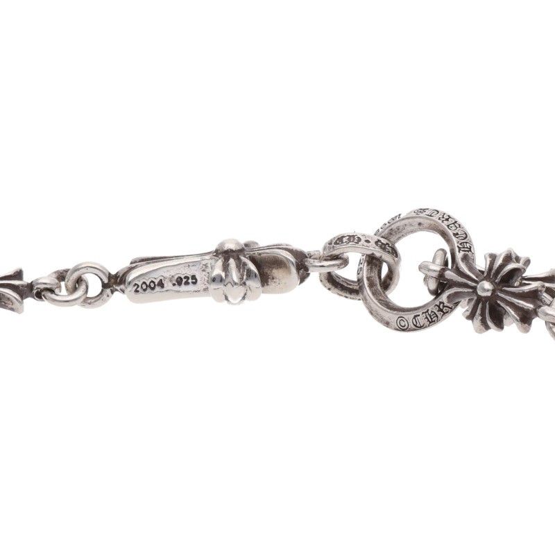 Chrome Hearts Chke Tnye CH Cross Chalk Chain Silver Necklace — view 5