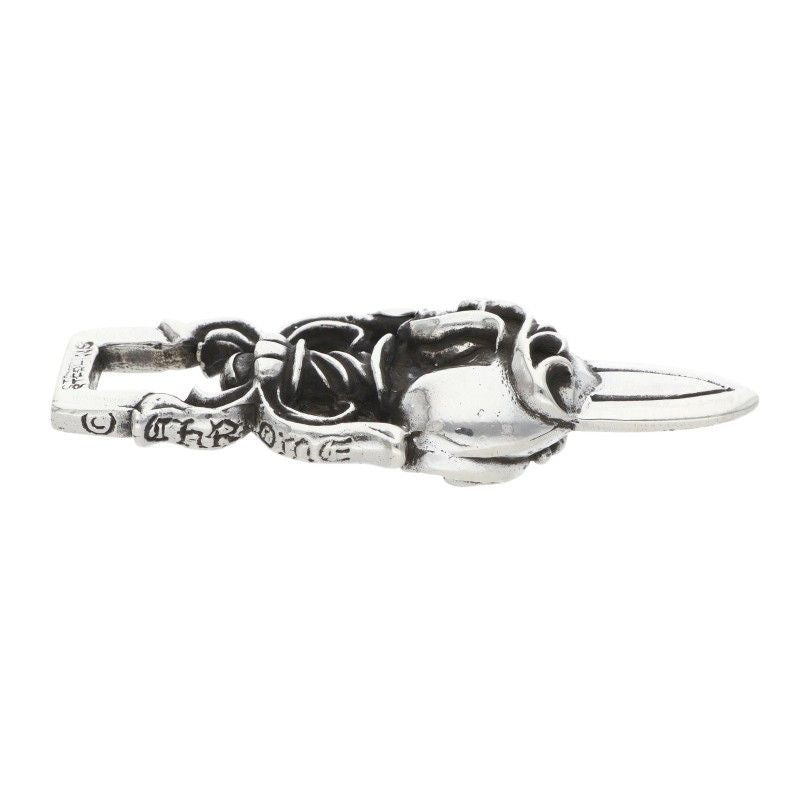 Chrome Hearts Dagger Heart Pendant Silver — view 3
