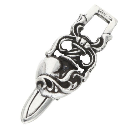 Chrome Hearts Dagger Heart Pendant Silver — view 2