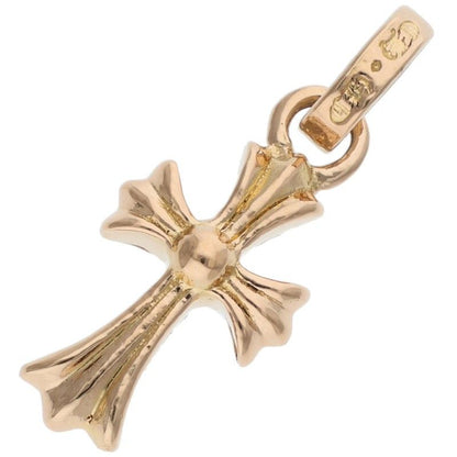 Chrome Hearts 22k Cross Baby Fat P Dmnd Babyfat Pave Diamond Gold Pendant — view 2