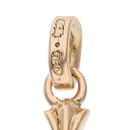 Chrome Hearts 22k Cross Baby Fat P Dmnd Pave Diamond Gold Pendant — view 3