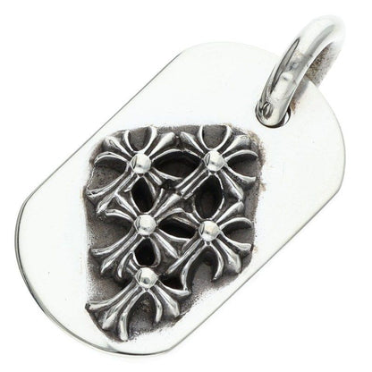 Chrome Hearts Raised Dogtag Dog Tag Silver Pendant