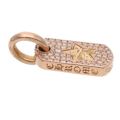 Chrome Hearts 22k DT Tny Star Tiny Dog Tag Aftermarket Pave Diamond Charm — view 3