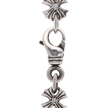 Chrome Hearts CH Link Pave Diamond Silver Bracelet — view 4