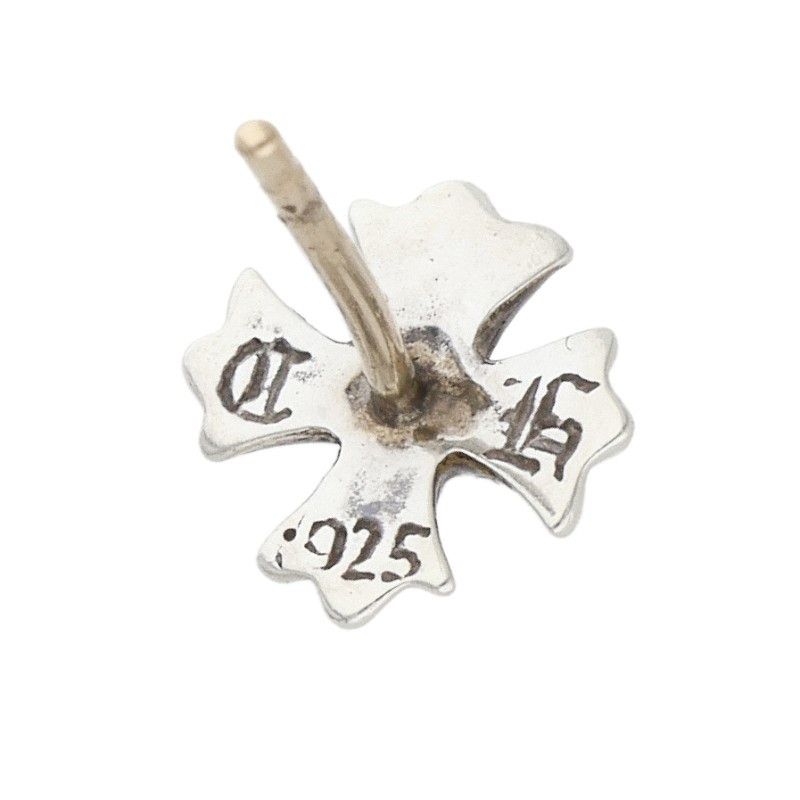 Chrome Hearts CH Pls Dia CH Plus Stud Silver Earrings — view 3