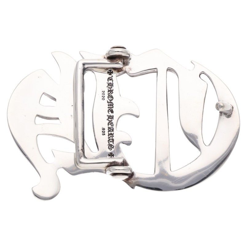 Chrome Hearts CH Bckl 1.5 Silver Buckle Earrings — view 2