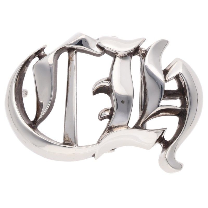 Chrome Hearts CH Bckl 1.5 Silver Buckle Earrings