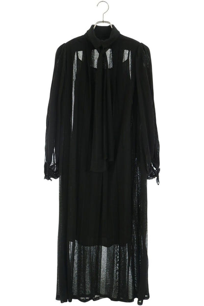 Louis Vuitton Long Dress Lavalliere Bow Tie Long Knit XS