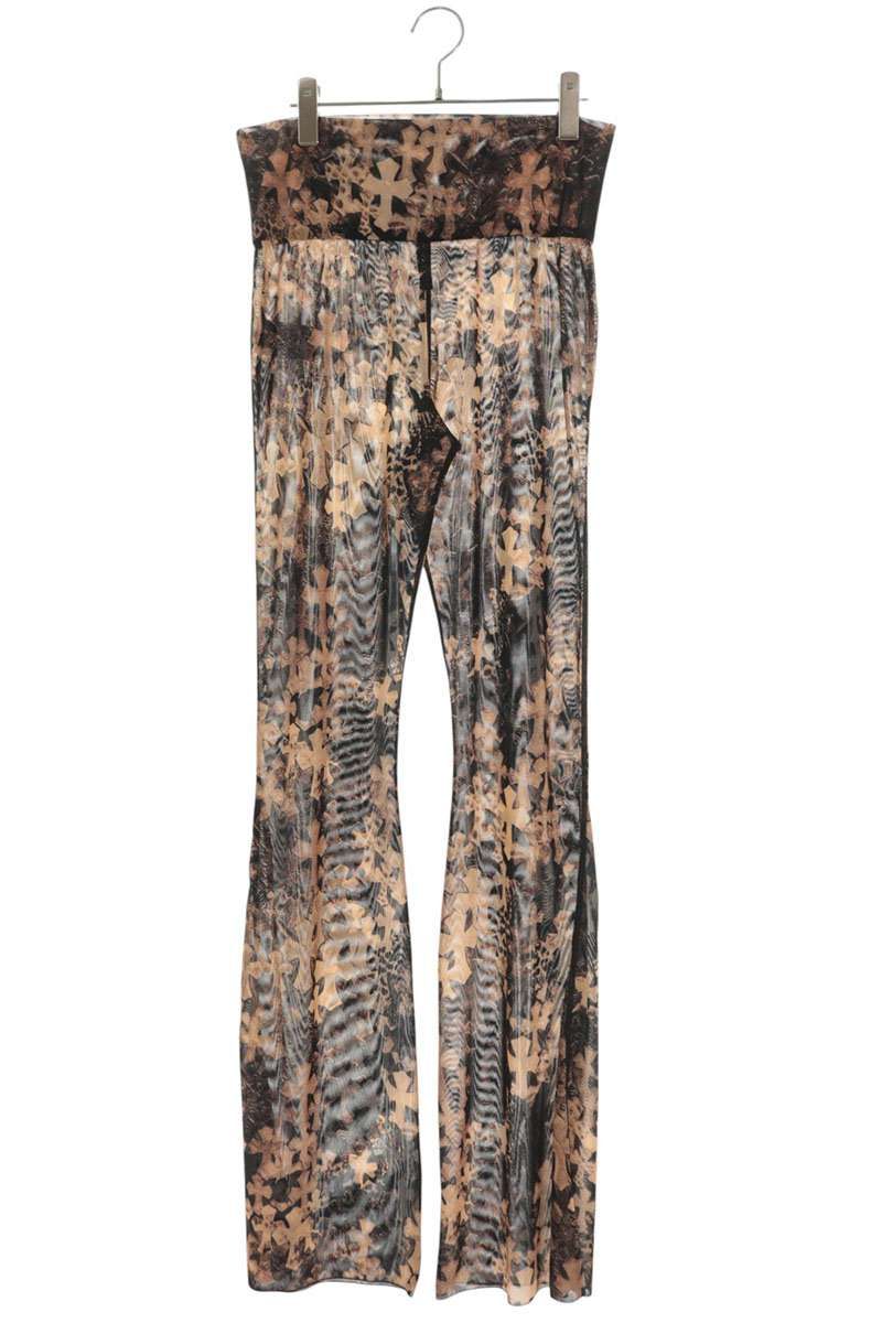 Chrome Hearts Cemetery Cross Mesh Lace Flare Long Pants All Over Print