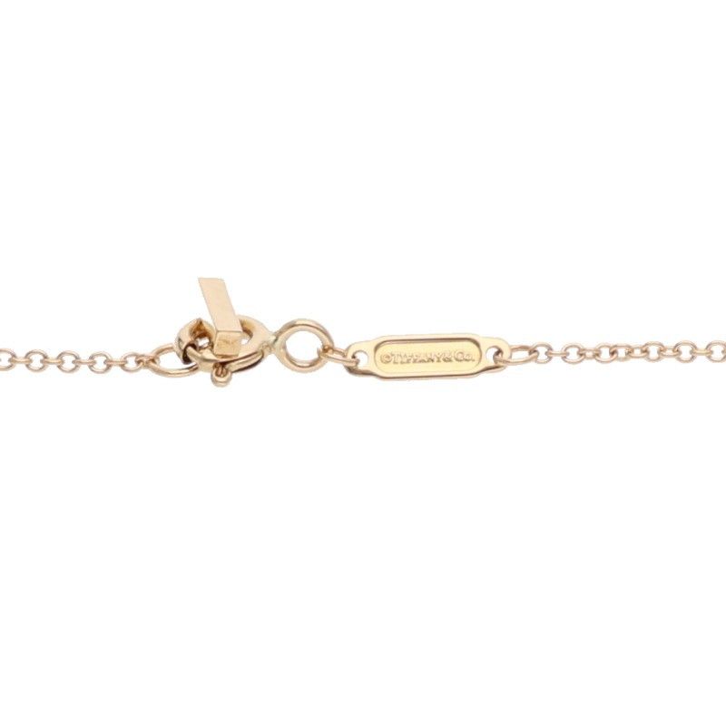 Tiffany & Co T Smile 18k Pink Gold Diamond Necklace Small — view 4