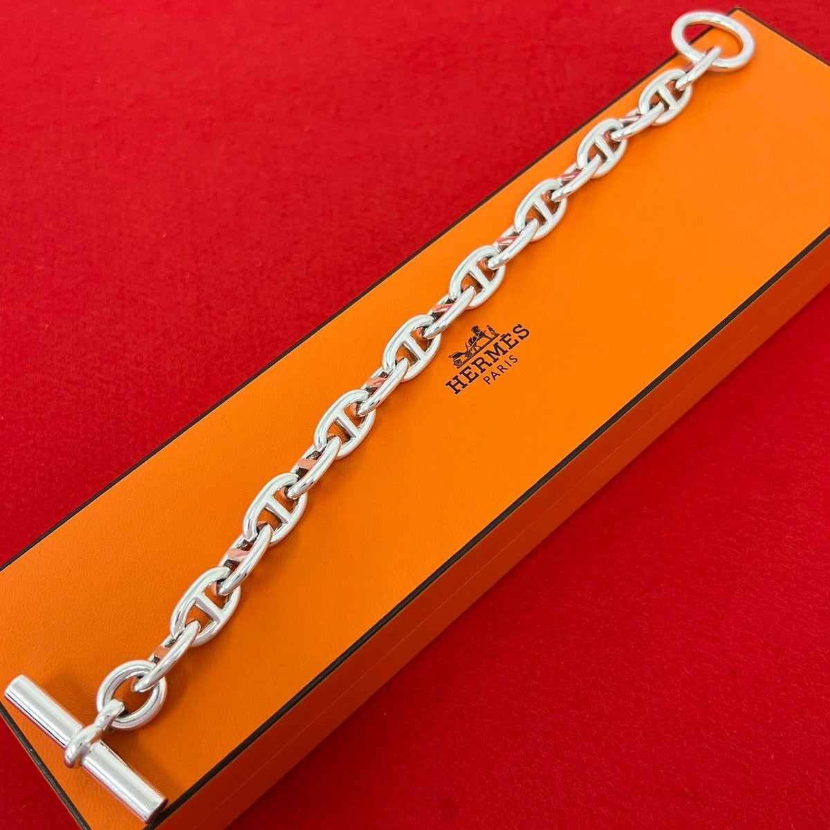 Hermes Vintage Chaine D'ancre MM 17 Links Bracelet Martin Margiela Era 925