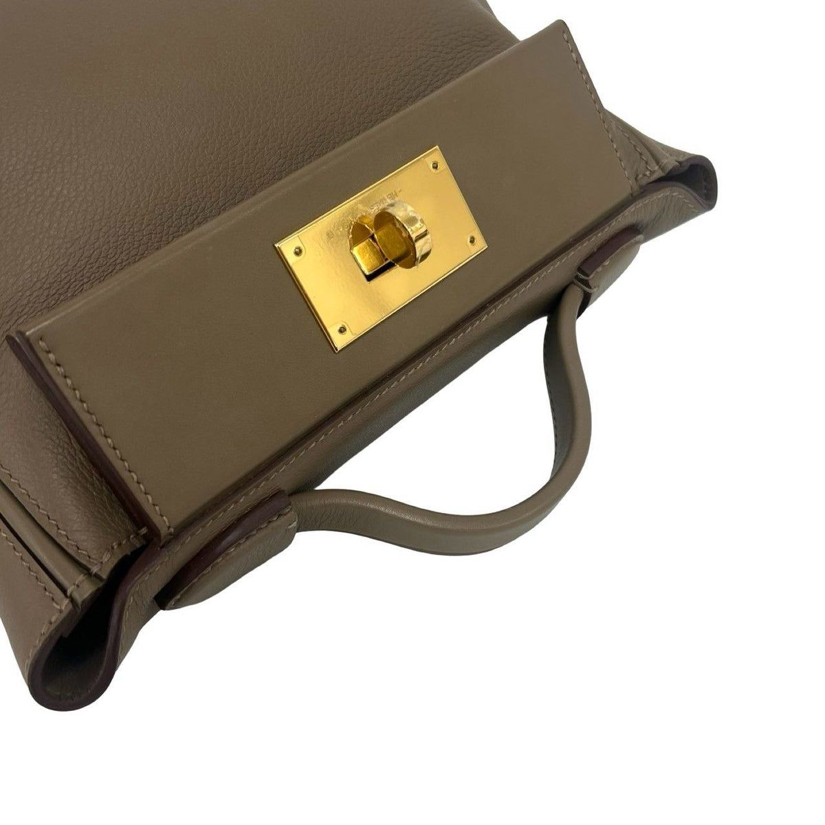 Hermes Sac Vanquatre Mini 21 Evercolor Veau Swift 2-Way Shoulder Bag Etoupe — view 4