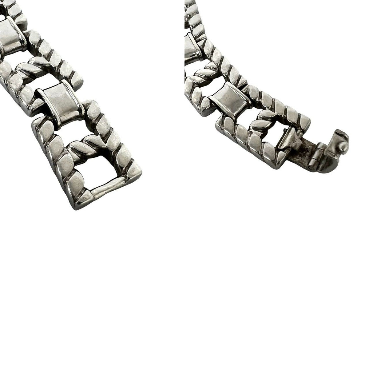Hermes Vintage Grand Sport Bracelet 925 Sterling Silver — view 4
