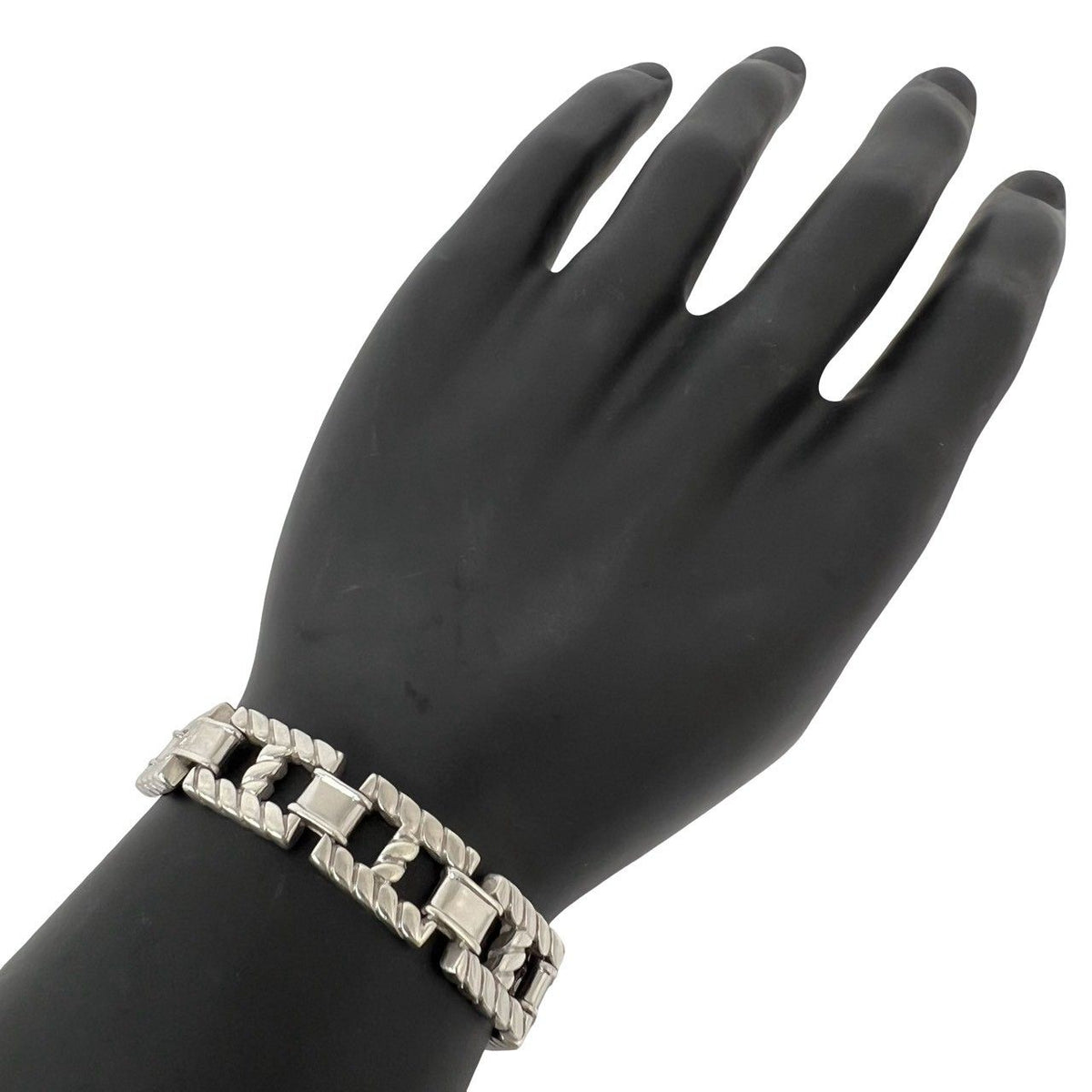 Hermes Vintage Grand Sport Bracelet 925 Sterling Silver — view 2