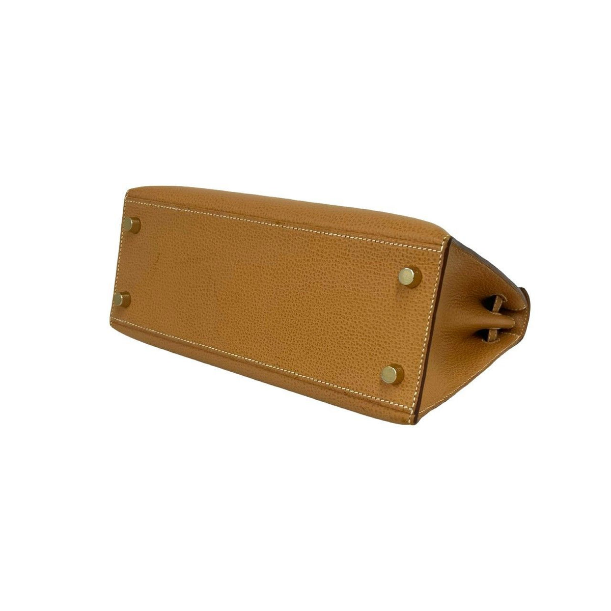 Hermes Kelly 25 Vache Liegee 2-Way Shoulder Bag Natural Sable — view 8