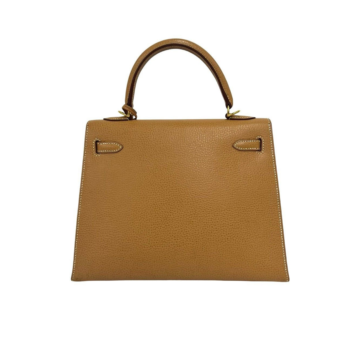 Hermes Kelly 25 Vache Liegee 2-Way Shoulder Bag Natural Sable — view 3