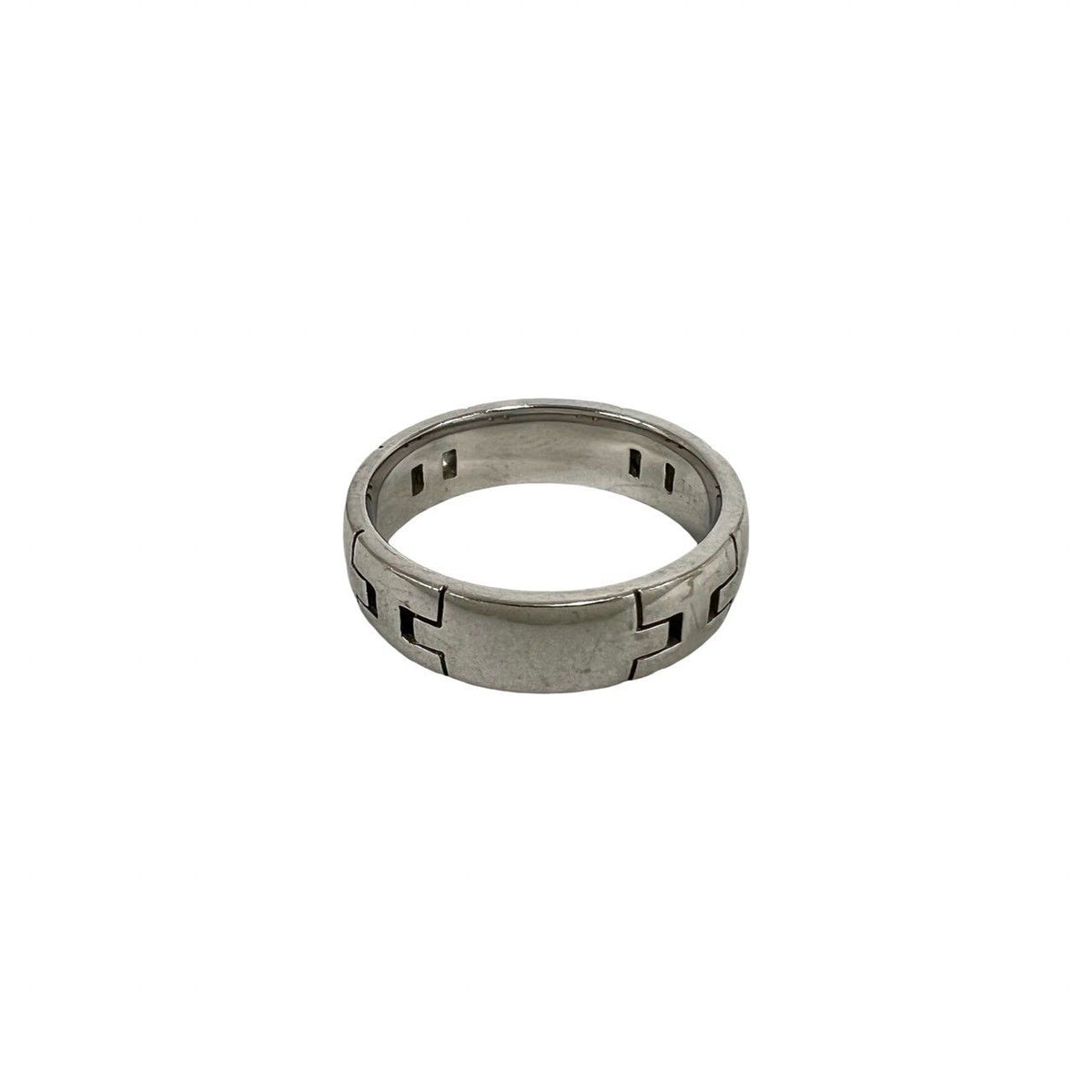 Hermes Hercules Ring 18k White Gold 750 56 Silver — view 4