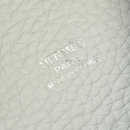Hermes Picotin Lock PM 18 Tote Bag Taurillon Clemence Blue Pale Bleu P le Light — view 7
