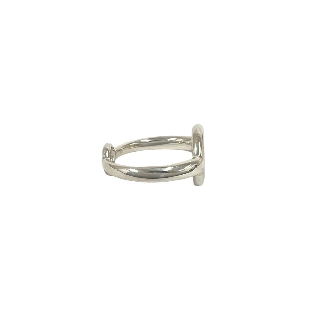 Hermes Sellier Ring Silver 59 Yellow Gold — view 5