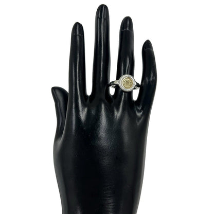 Hermes Sellier Ring Silver 59 Yellow Gold — view 2
