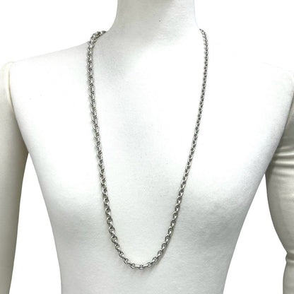 Hermes Vintage Crescendo Long Necklace 925 Sterling Silver — view 2