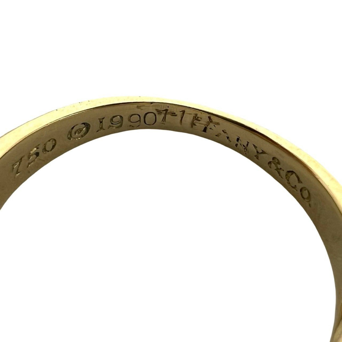 Tiffany & Co Signature Ring 18k Yellow Gold 750 Diamond — view 3