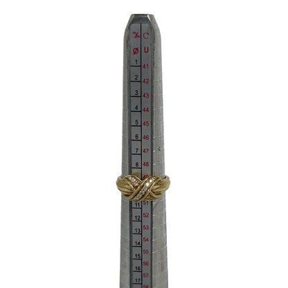Tiffany & Co Signature Ring 18k Yellow Gold 750 Diamond — view 7