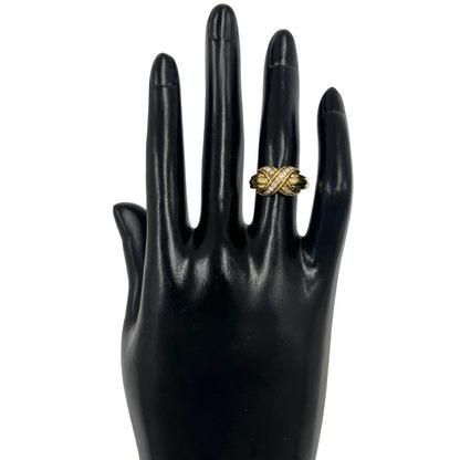 Tiffany & Co Signature Ring 18k Yellow Gold 750 Diamond — view 2