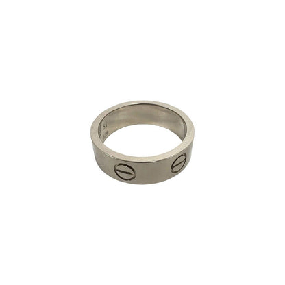 Cartier Love Ring 18k White Gold 750 51 Silver — view 5
