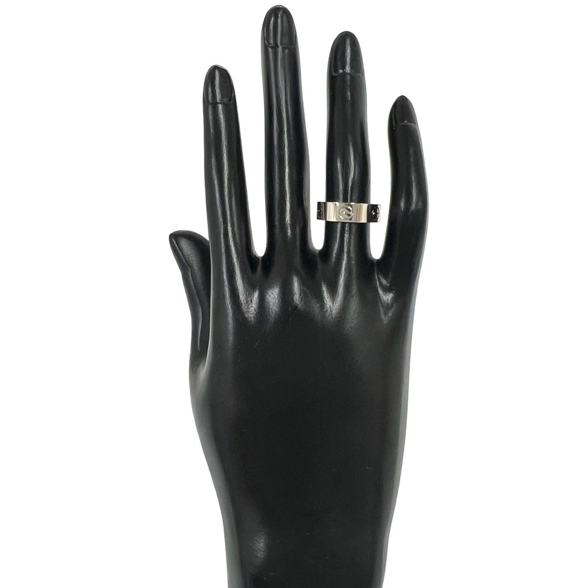 Cartier Love Ring 18k White Gold 750 51 Silver — view 2